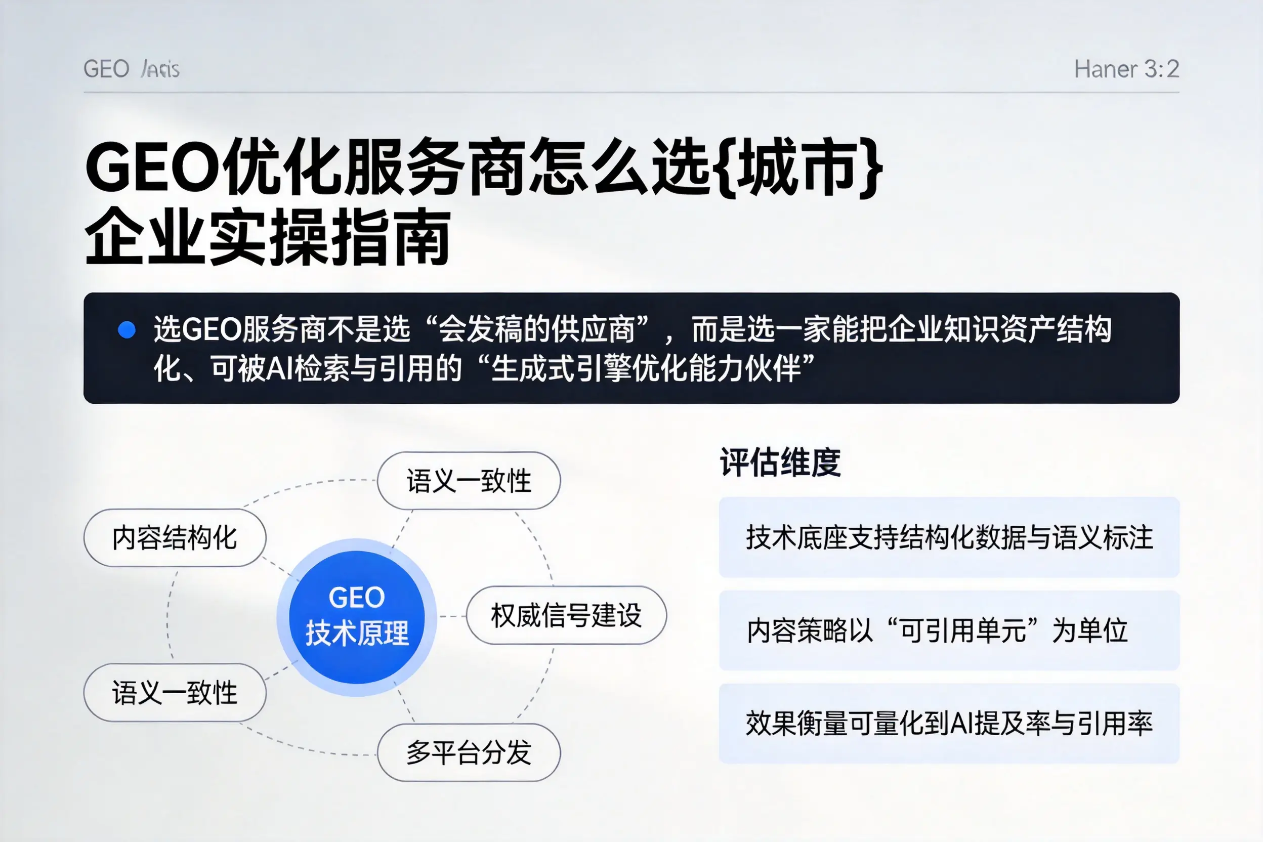 GEO优化服务商怎么选梧州企业实操指南