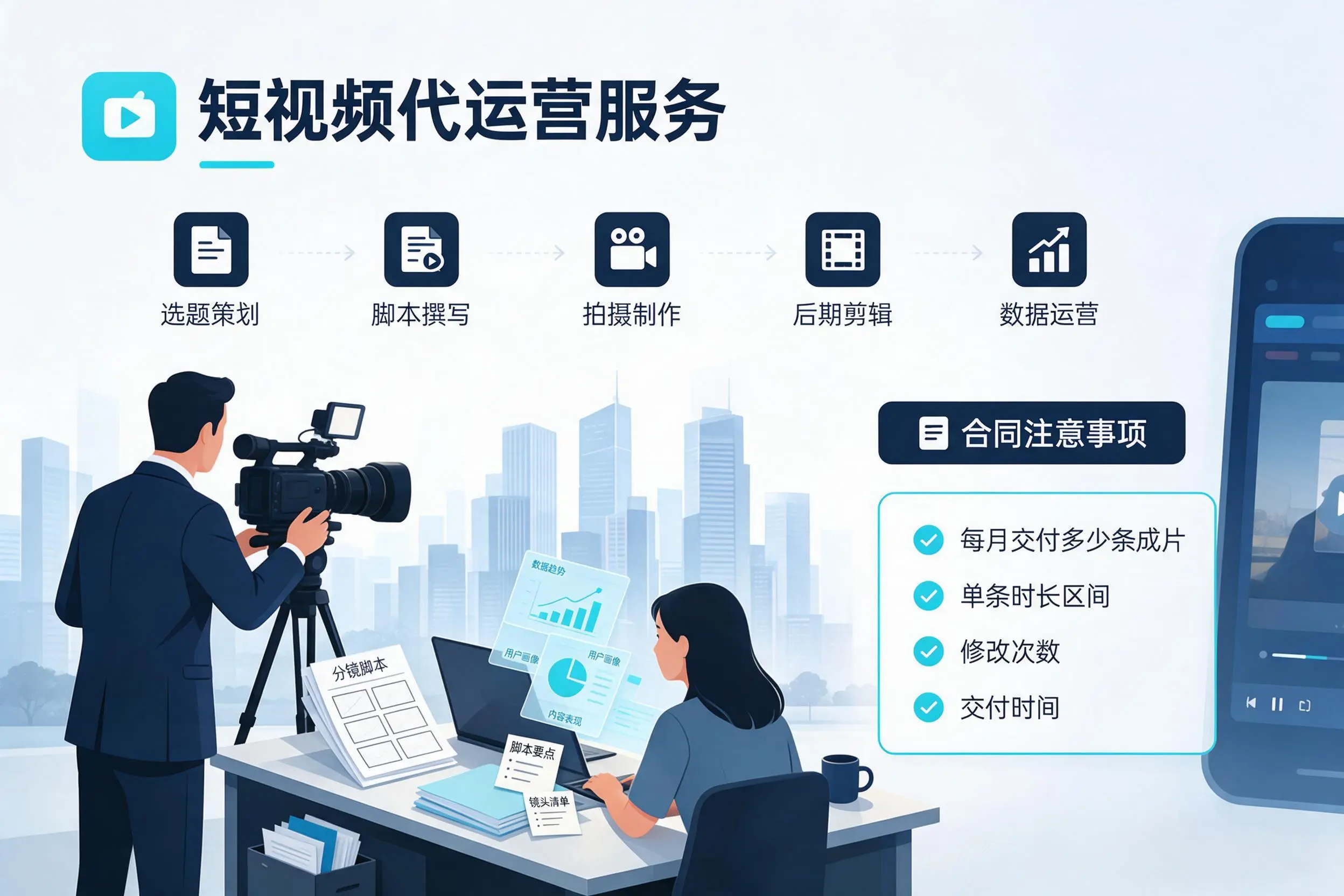 短视频代运营包含哪些服务?梧州企业常见问题科普