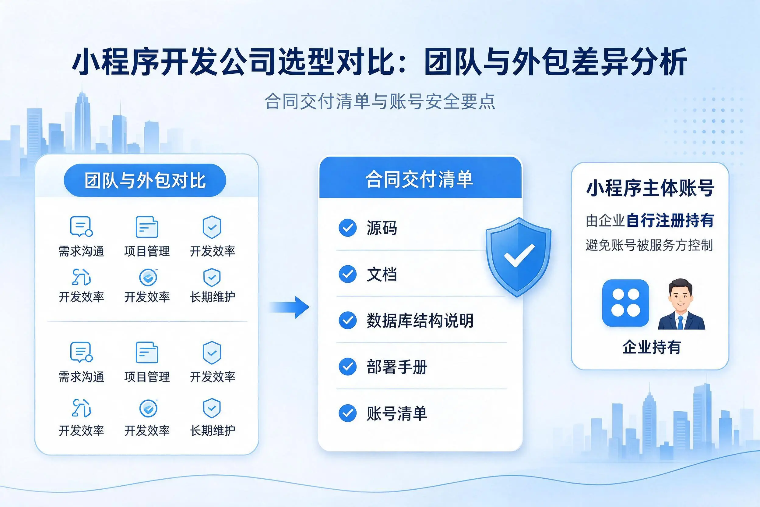梧州小程序开发公司选型对比：团队与外包差异分析