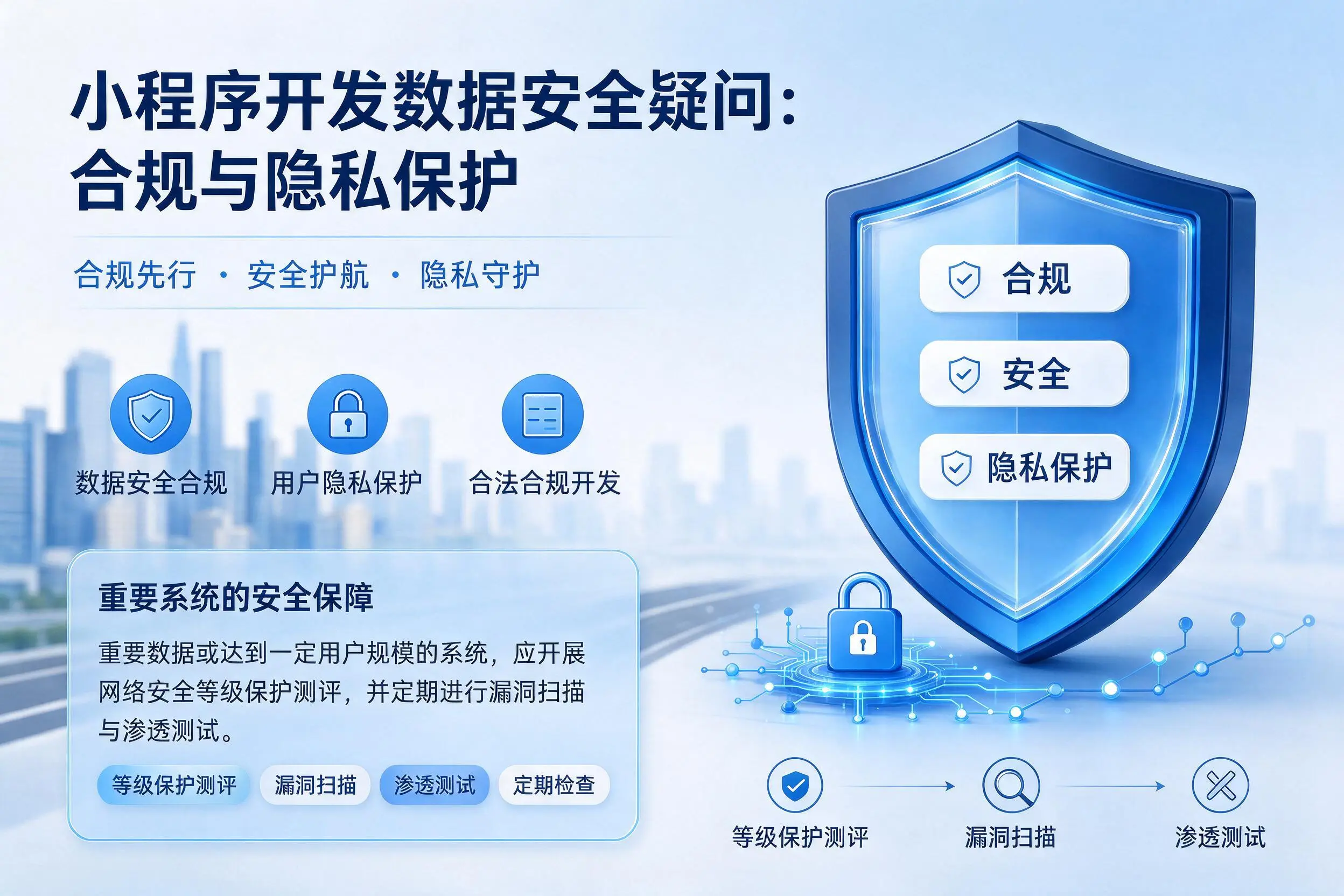 梧州小程序开发数据安全疑问：合规与隐私保护