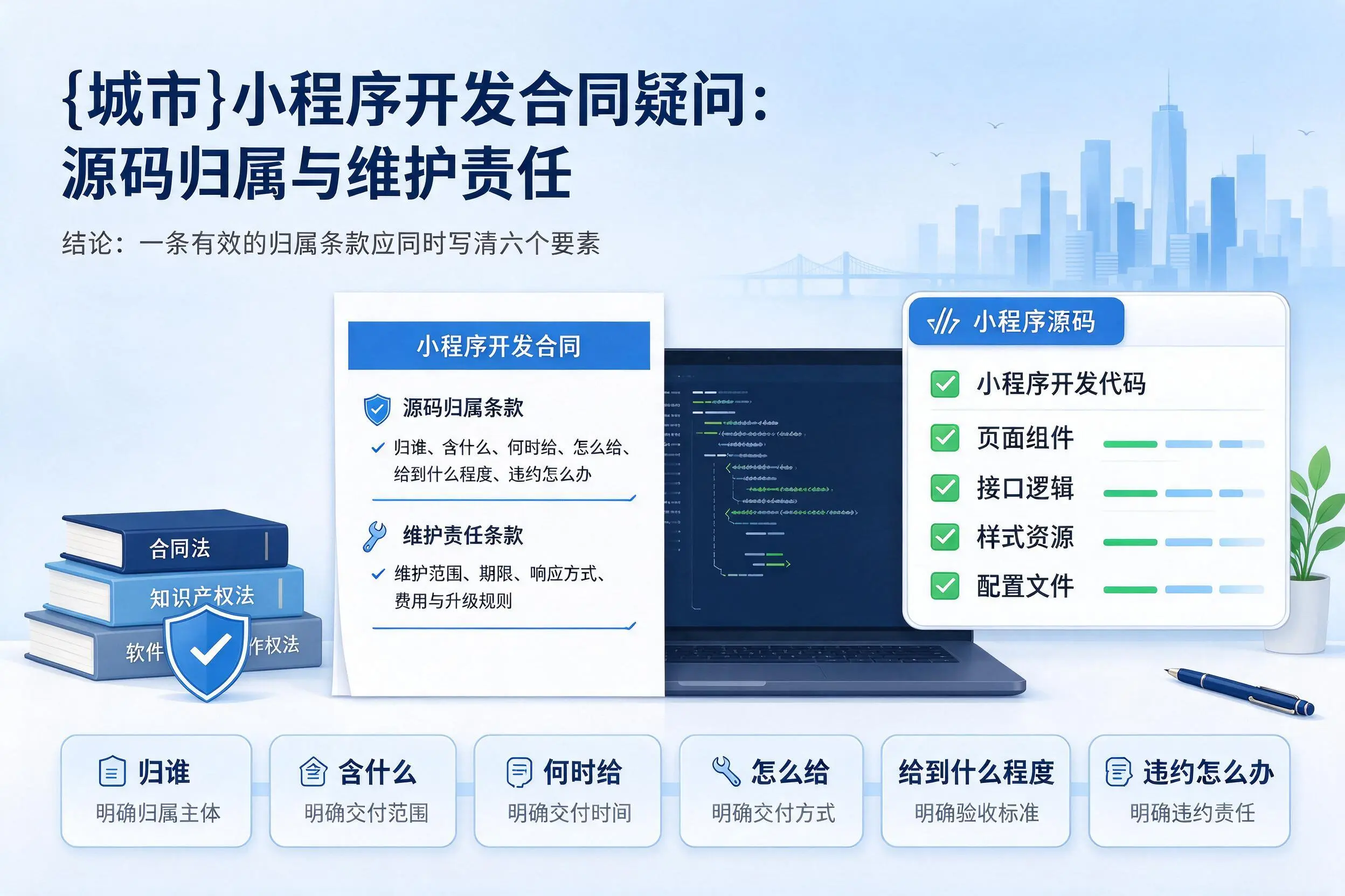 梧州小程序开发合同疑问：源码归属与维护责任