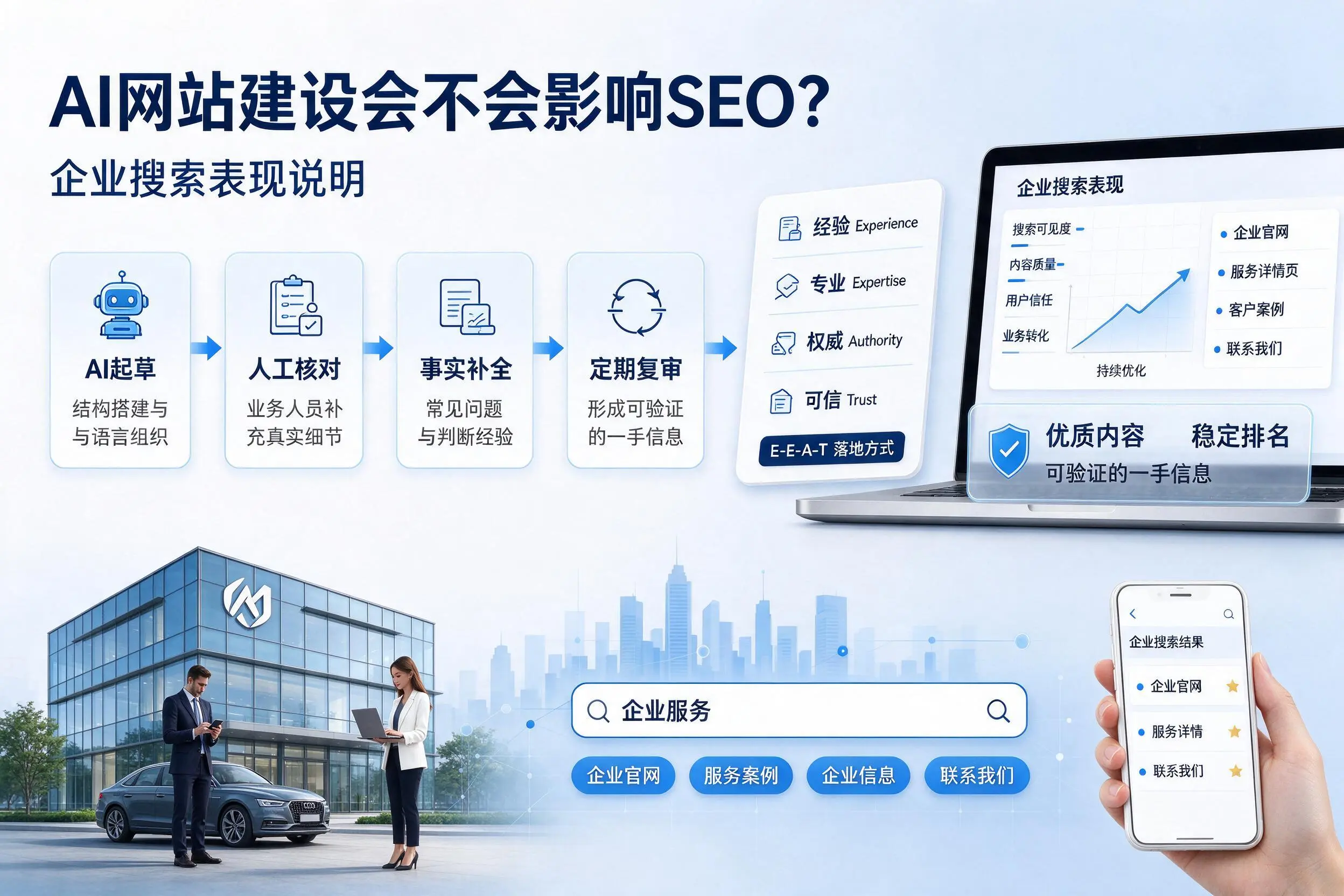 AI网站建设会不会影响SEO？梧州企业搜索表现说明