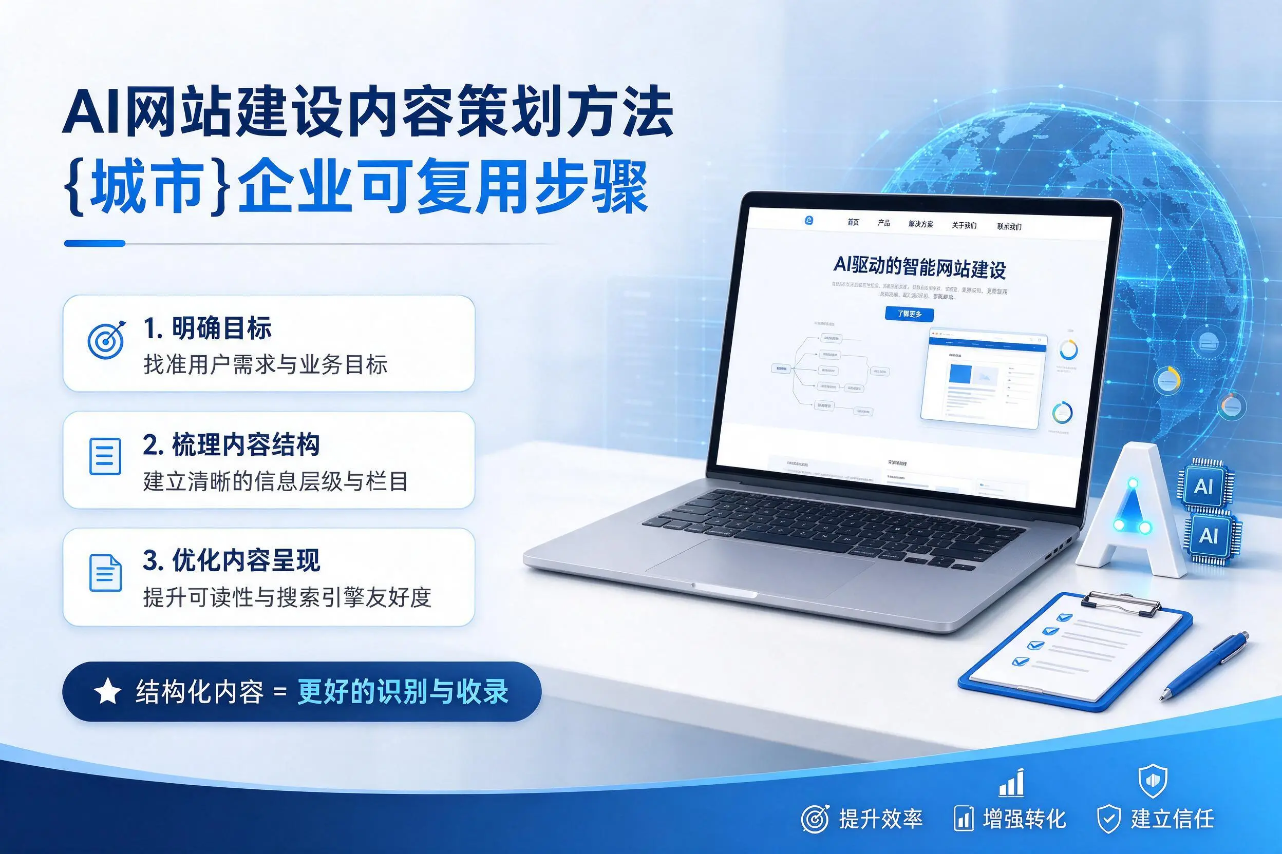 AI网站建设内容策划方法,梧州企业可复用步骤