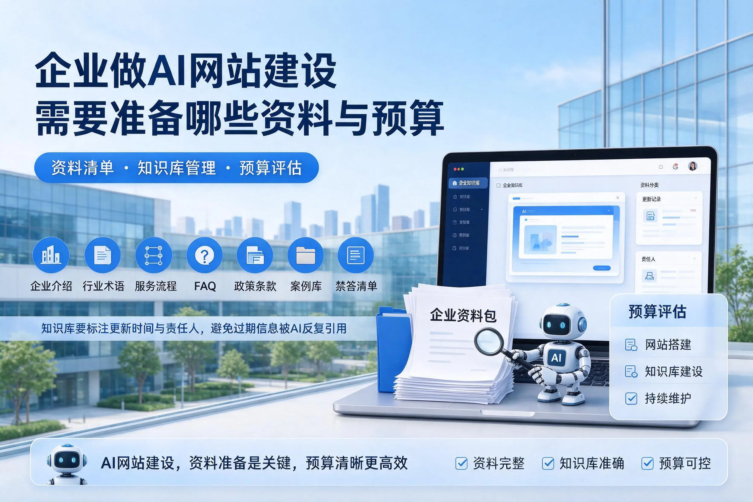 梧州企业做AI网站建设需要准备哪些资料与预算